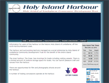 Tablet Screenshot of holyislandharbour.org